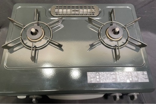 【3】リンナイ ガスコンロ 都市ガス KSR563BKR  21年製 調理器具 ガステーブル 0307-80