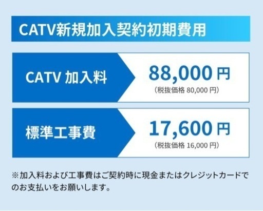 【取引中】山梨　ケーブルテレビ　CATV加入権