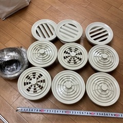 丸型ガラリ(網なし) 丸型レジスタ　　フード付き換気口