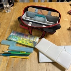 (お取引終了致しました!)小学校絵具セットの画像