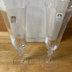 佐々木クリスタル　シャンパンコップ