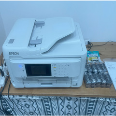 中古品　プリンター　EPSON　PX-M5080F　黒インク10個　E-BK76XXL　セット売りです。