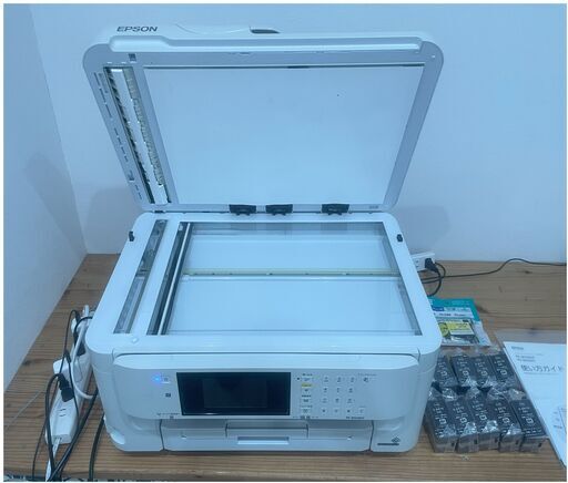 中古品　プリンター　EPSON　PX-M5080F　黒インク10個　E-BK76XXL　セット売りです。