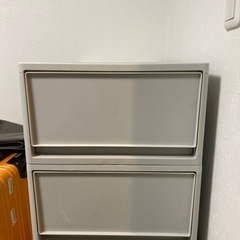 中が透けない 収納ボックス 2個セット  JEJの画像