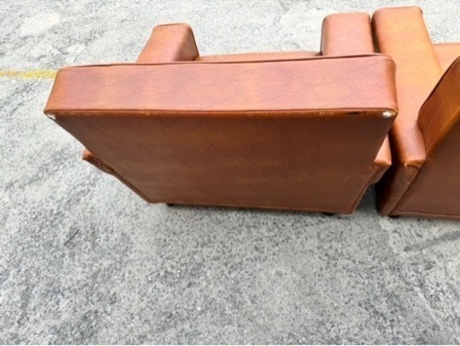 家具 アームチェア ソファ 1人掛けソファ 2つセット アメリカンビンテージスタイル 西海岸 No2766