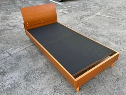 アンネルベッド  シングル フラット 省スペース シンプル レッグタイプ 脚付き ヴィンテージ風 木 annel bed ベッドフレー