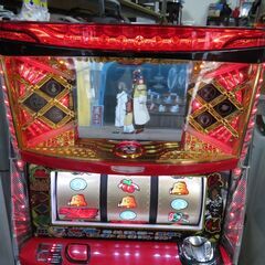 パチスロ実機 サムライ7 コイン不要機付き スロット機|江別市の