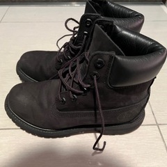 Timberland レディース 6インチ プレミアム ウォータープルーフ ブーツ ブラック 22.5cm【渡し先決定】の画像