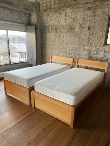 （商談中) 無印　シングルベッドとマットレス