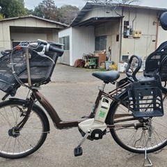 ✨‼️送料設置料無料‼️EJ359番✨電動自転車✨ BS アンジェリーノ‼️ 電動自転車 BS Angelino レッド 3人乗り対応 97☆ 3人乗り用