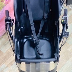 ①6084子供乗せ電動アシスト自転車3人乗りブリヂストン20インチ良好バッテリーの画像