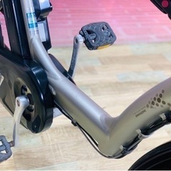 ①6084子供乗せ電動アシスト自転車3人乗りブリヂストン20インチ良好バッテリーの画像