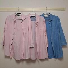メンズ七分袖シャツ3枚セット(サイズLL･XL)の画像