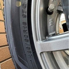 30系アルファード☆スタッドレスタイヤ＆アルミ4本セット(サイズ:18インチ)の画像