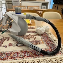 【美品‼️】定価6,280円♪ アイリスオーヤマ ハンディスチームクリーナー 加圧噴射 掃除家電の画像