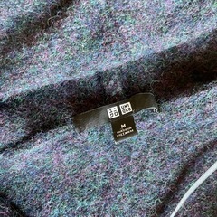 メランジウールフーデットニットコート ユニクロ（長袖）の画像