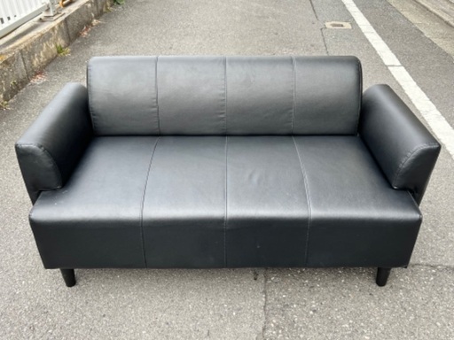 本日限定SALE‼️￥5500(税込) ニトリ　二人掛けソファ　Black