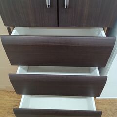 ★ジモティ割あり★ NITORI ワードローブ ブラウン H205×D54×W58 クリーニング済み MT743の画像