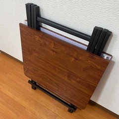 【新品】家具　折りたたみ　ダイニングテーブルの画像