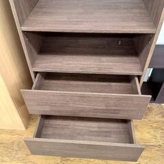 ★ジモティ割あり★  ワードローブ ブラウン H180×D40×W58 クリーニング済み MT747の画像