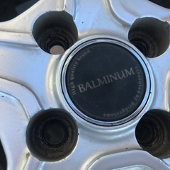【受け渡し終了いたしました】北海道発 BULMINUM ブリヂストン 14インチ アルミホイール 5.5J 4穴 PCD100 +45 &ブリヂストン夏タイヤ　175/65R14 約5分山の画像