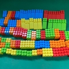  ぼん家具 ブロック おもちゃ 80ピースセット 大 ック ビッグ の画像