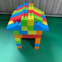  ぼん家具 ブロック おもちゃ 80ピースセット 大 ック ビッグ の画像