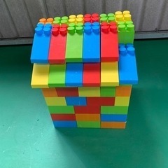  ぼん家具 ブロック おもちゃ 80ピースセット 大 ック ビッグ の画像