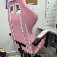 ゲーミングチェア　ピンク　美品　の画像