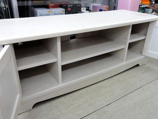 ニトリ リズバレー ローボード 幅90cm テレビ台 フレンチカントリー調 ホワイトウォッシュ TVボード TV台 家具 札幌市 中央