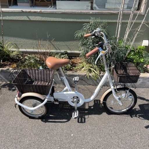 simple style折りたたみ自転車16インチ　アイボリーボディー KCD | 折りたたみ自転車 シンプルスタイル FV16 （SS-H16/）