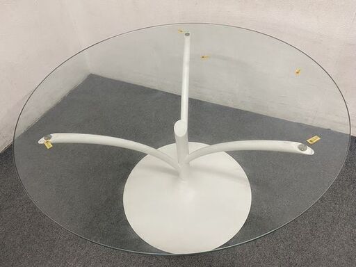 Calligaris/カリガリス ガラスダイニングテーブル ACACIA/アカシア 中古家具 店頭引取歓迎 R8073