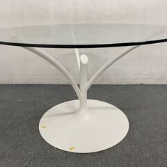 Calligaris/カリガリス ガラスダイニングテーブル ACACIA/アカシア 中古家具 店頭引取歓迎 R8073の画像