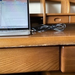 学習机、椅子、ワゴン一式の画像
