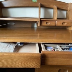 学習机、椅子、ワゴン一式の画像