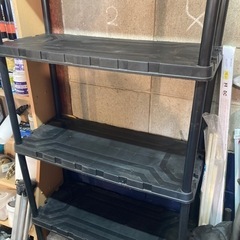 プラスチック製軽量棚5段