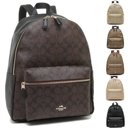 COACH コーチ レザー シグネチャー リュックサックバックパックF32200