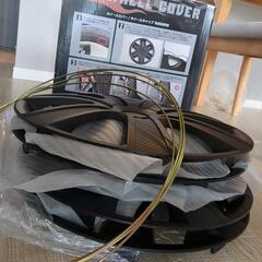 【新品未使用】ホイールカバー/ホイールキャップセット　15インチ　ブラック　車のパーツ タイヤ、ホイールの画像