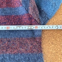 お洒落な手編みセーター①  ジップアップ /ジャケットの画像