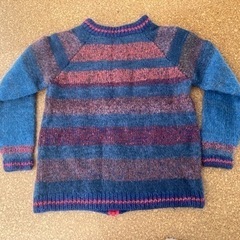 お洒落な手編みセーター①  ジップアップ /ジャケットの画像