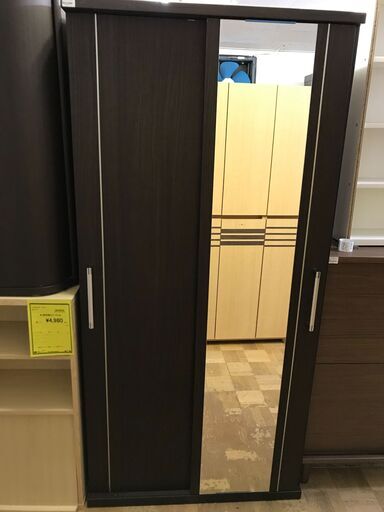 【FU767】★ニトリ NITORI  スライドワードロープ  モール90 ブラウン  クローゼット  インテリア おしゃれ 家具 クリーニング済 堺市 深井【ジャングルジャングル深井店】