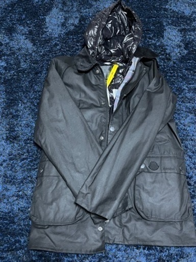 本物 新品 MONCLER モンクレール 日本サイズL相当 超人気ジーニアス1952 バブアーコラボ限定高級ジャケット・ダウンベスト付2枚組