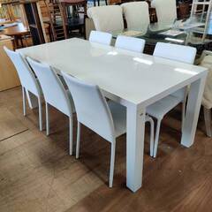 【愛品倶楽部柏店】あずま工芸 ダイニング7点セット スノー/リンクス