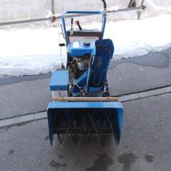 除雪機、調子いいです。