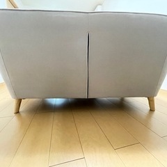 モダンデコ2人掛けコンパクトソファーの画像