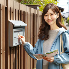ポスティングのお仕事・未経験でも月給25万円スタート・原付バイク無料貸し出しの画像