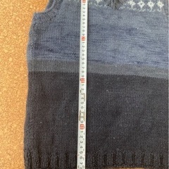 ハンドメイドによるウールのジレ/ベスト①の画像