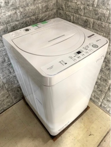 大阪限定配送★3ヶ月保証付き★洗濯機★2023年★シャープ★ES-GE5G-W★S-504★5.5kg