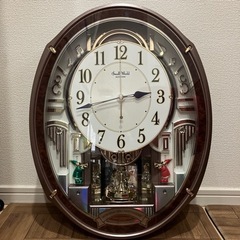 RHYTHM リズム　からくり時計　掛け時計　4MN545RH23 スモールワールドアルディの画像