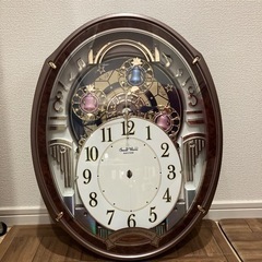 RHYTHM リズム　からくり時計　掛け時計　4MN545RH23 スモールワールドアルディの画像